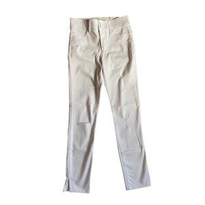 Candies Womens Ankle Sculpt Jeans Size 0 White Comfort Waist Distressed Skinny